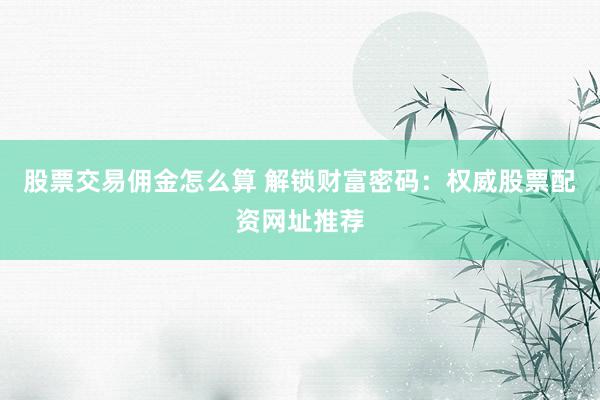 股票交易佣金怎么算 解锁财富密码：权威股票配资网址推荐